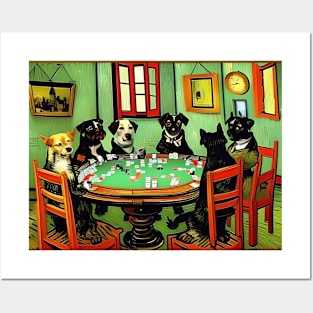 Four Dogs Playing Poker In Posters and Art